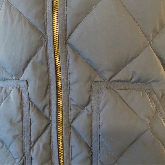 J Crew Factory Quilted puffer vest Navy XS - Picture 6 of 8